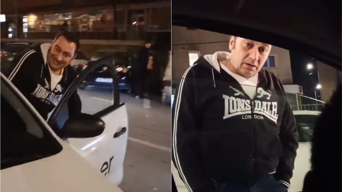 Scandal în trafic la Sibiu. Un șofer Uber blochează o mașină și înjură un alt conducător auto (video)